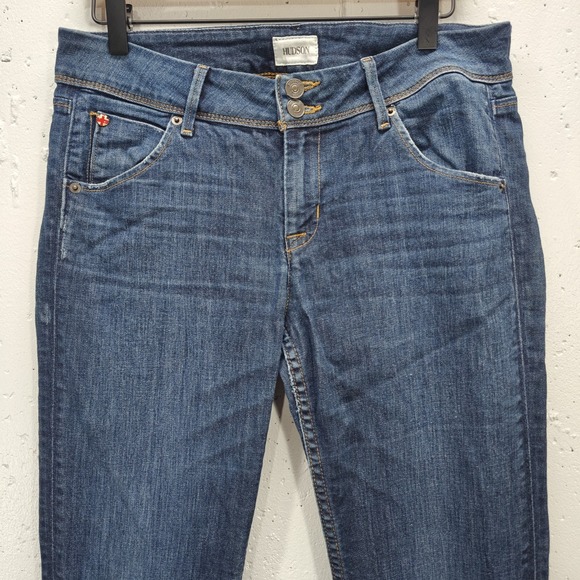 Hudson Collin Flap Skinny Jeans Womens Dark Wash Stretch Denim Size 29 - Picture 2 of 8